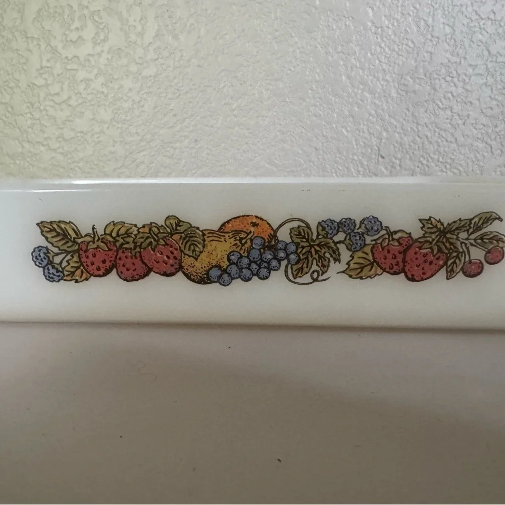 Vintage Fire King Fruit Harvest Dish